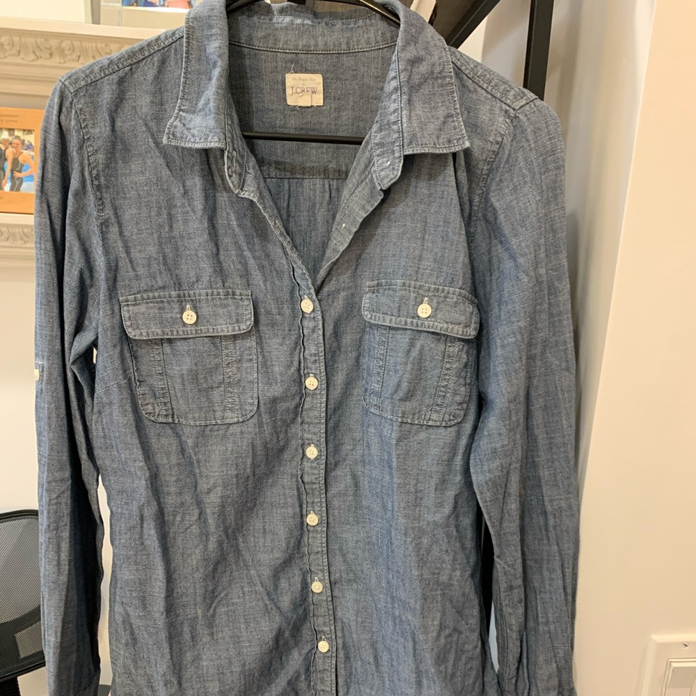 Jcrew factory chambray button down